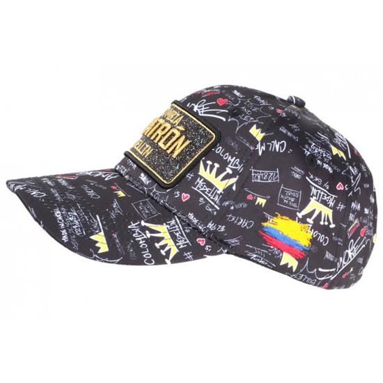 Casquette El Patron Noire Et Doree Strass Streetwear Colombia Medellin Baseball Taille Unique Noir Cdiscount Pret A Porter