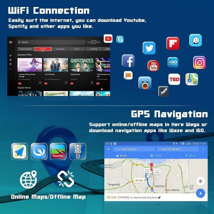 2+32GB] Hikity Android GPS Autoradio Fiat Panda 2013-2020 sans Fil CarPlay  Android Auto, 6,2 Pouces Écran Tactile Auto Radio [1267] - Cdiscount Auto