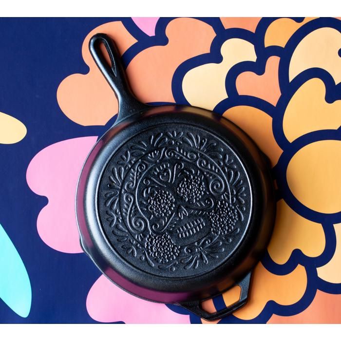 Poêle en fonte naturelle Lodge 26cm Tous feux, induction, four, barbecue Préculottée