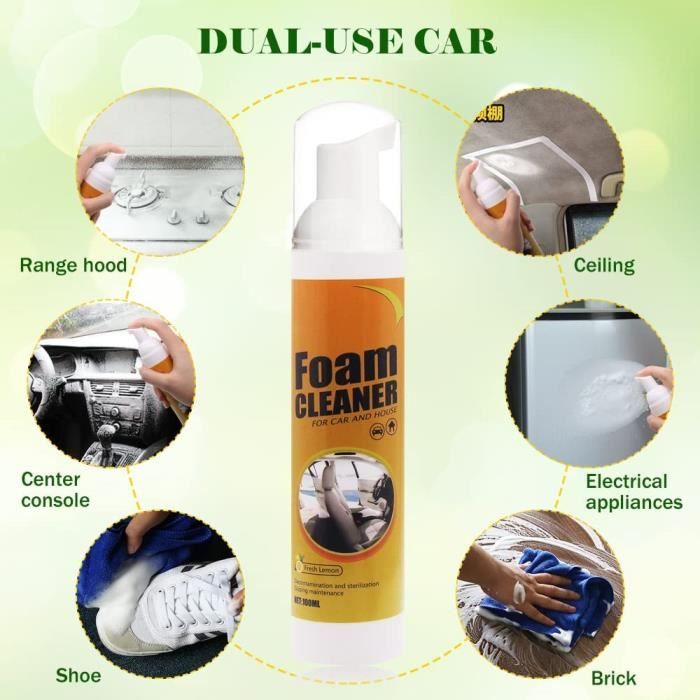 Kitchen Bubble Cleaner Spray - Spray dégraissant pour Cuisine - Mousse  nettoyante Multi-usages, nettoyant Puissant, nettoyant M[43] - Cdiscount  Auto