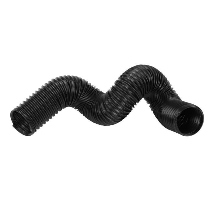 Tuyau D'Admission D'Air Froid Flexible 63 Mm - Conduit Air Froid Voiture 1m Noir