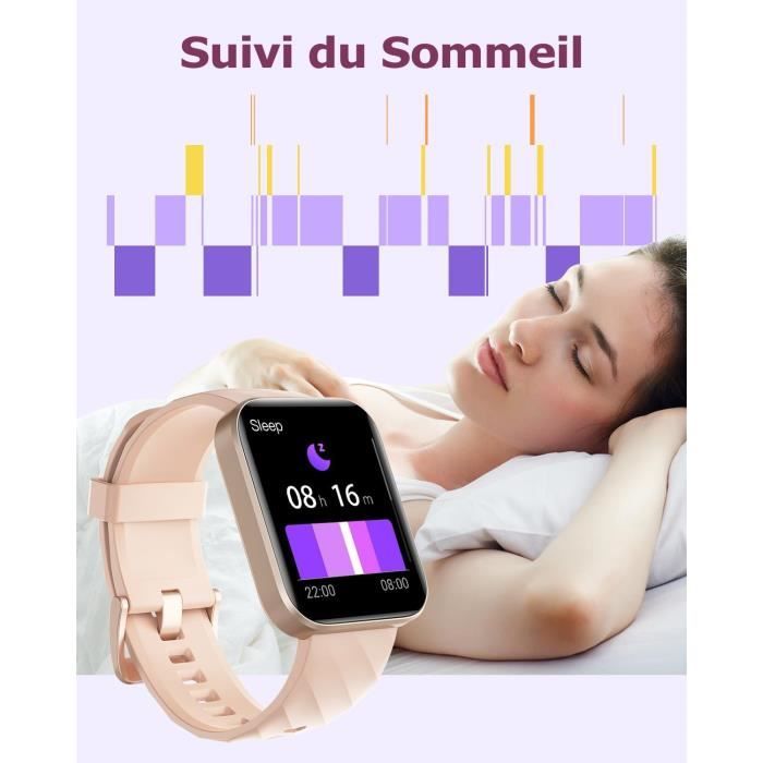 RUMOCOVO Montre Connectée Pour Hommes, Bracelet De Sport, Avec Appels Bluetooth, Cadran