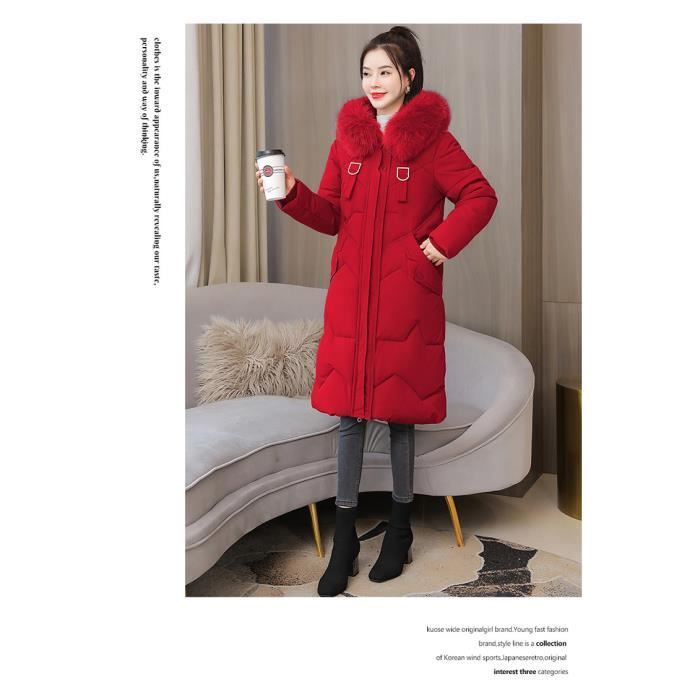 Manteau rouge grande taille clearance