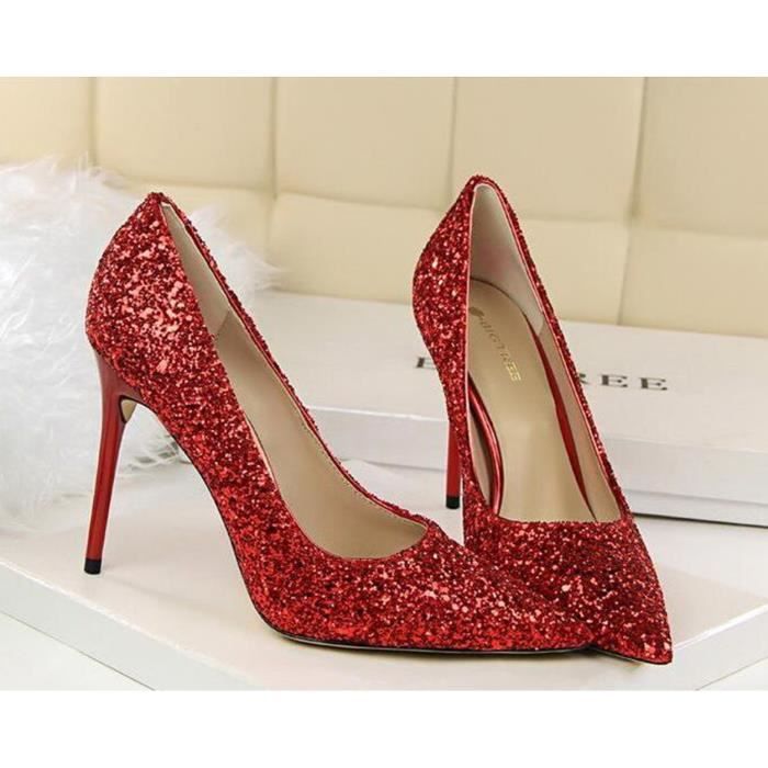 Escarpin Femme Vernis Bout Pointu Ferme Talon Haut Aiguille Classique Elegant Bureau Soiree Robe Pompes Couleur nue Achat Vente Talons hauts feminins exquis pas cher Cdiscount