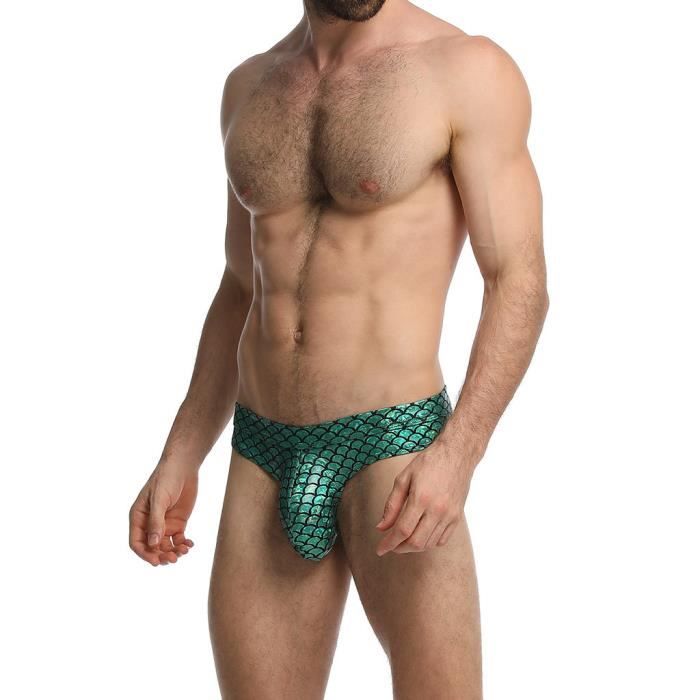 Slip Pour Homme sexy transparents voir a travers les chauds a imprime levres Vert Vert Cdiscount Pret a Porter