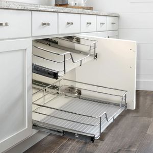 Lot De 5/10 Paires Glissières Coulissantes Silencieuses – Rails Tiroir Meuble Cuisine Salle De Bain Sans Perçage