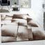 Paco Home Tapis Design Moderne Salon Tapis Poils Ras Chin/é Gris Cr/ème Noir Dimension:60x100 cm