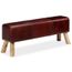 Banc Cuir Veritable Marron 120 X 30 X 45 Cm Siege Achat Vente Banc Cdiscount