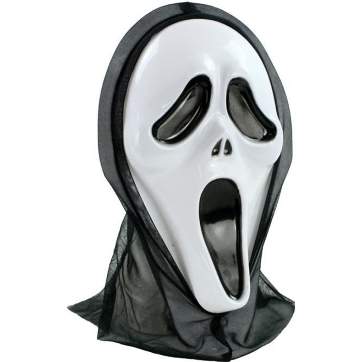 Officiel masque d’horreur SCREAM blanc hurlant & hotte Halloween adulte Déguisements