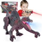 MEGAWISE Dinosaure Télécommandé avec LED Lumineux et Pulvérisation - Marque - Modèle - Rouge - Enfant - Mixte