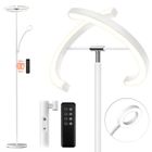 Lampadaire sur pied FIMEI avec Luminosité Réglable - LED moderne séparé adaptée à la lecture dans la chambre ou le salon -Blanc