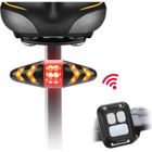 YOUKUKE Feu arrière de vélo LED Clignotants avec télécommande sans Fil Multifonction Modes Étanche pour VTT Vélo de Route - Noir