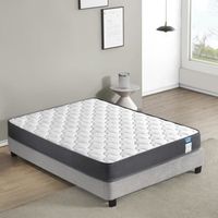 Matelas 140x190 à Ressorts Et Mousse Mémoire 18 Cm - 9 Zones De Confort