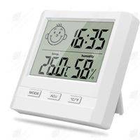 HTBE® Thermomètre de précision domestique thermomètre et hygromètre thermomètre de température ambiante mural de haute précision