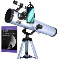 Pack complet télescope XXL Astrophotographie 700-76 avec Lunette astronomique + Zoom Optique + Oculaires + Filtres + Guide Débutant
