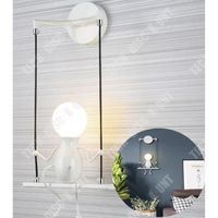 TD® lampe poupee de mode balancoire creative interieur exterieur salle de bain chambre led enfant eclairage decoration design