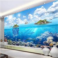 Papier Peint Mural Personnalisé Moderne 3D Balcon Paysage