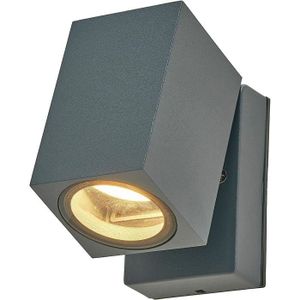 APPLIQUE EXTÉRIEURE LED Applique Exterieur Nogita (Moderne) en Noir Aluminium (1 lampe,à GU10), Exterieur, Murale Luminaire Lampe Jardin, [480]