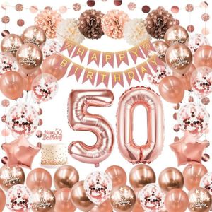 Decoration anniversaire 50 ans femme - Cdiscount