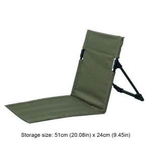 CHAISE DE CAMPING 007 Vert - Chaise de camping pliante universelle, Portable, Simple, Paresseux, Plage, Léger, Relaxant, Degré