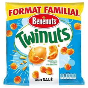 CACAHUÈTES FRUITS SECS BENENUTS - Twinuts Goût Salé 260G - Lot De 4