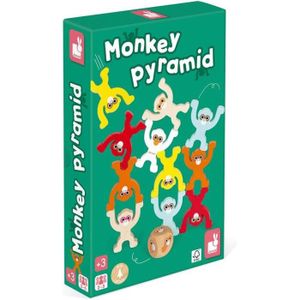 JEU SOCIÉTÉ - PLATEAU Monkey Pyramid  Jeu De Société Enfant En Bois  Jeu