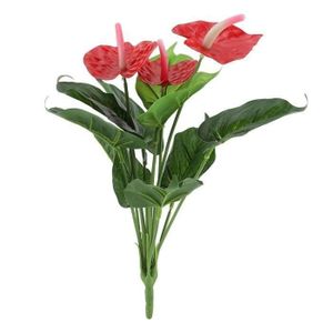 FLEUR ARTIFICIELLE XiaoLD-Fleurs décoratives fleurs artificielles extérieures fleur artificielle plantes artificielles extérieures en plastique pour l