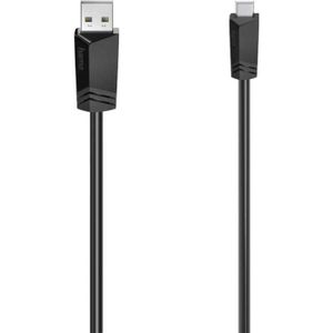 CÂBLE INFORMATIQUE Hama Câble USB USB 2.0 USB-A mâle, USB-Mini-B mâle