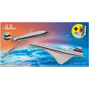AVION - HÉLICO HELLER - Maquette Avion Starter Kit Caravelle + Co