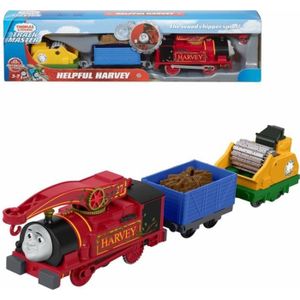 FKF49 wagon et une figurine jouet pour enfant 3 ans et plus Thomas et ses amis coffret station de train en bois