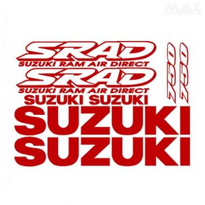 STICKERS - STRASS 8 sticker GSXR – ROUGE FONCE – sticker SUZUKI GSX 