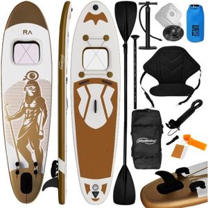 STAND UP PADDLE Planche de Stand Up Paddle Gonflable Physionics® - 366x80x15 cm - Or