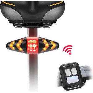 ECLAIRAGE POUR VÉLO Feu arrière de vélo LED Clignotants avec télécomma