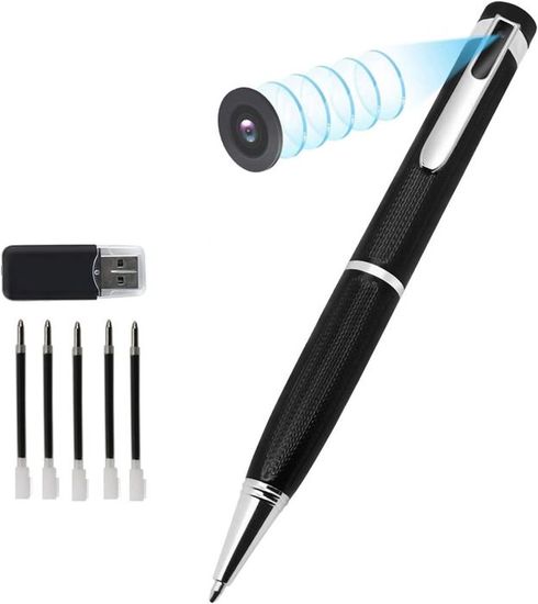 Mini Caméra Espion HD 1080p - 32 Go Intégré - Détection De Mouvement - Enregistrement Cyclique - Sans Wi-Fi - Pour Bureau, Maison, Réunions - 5