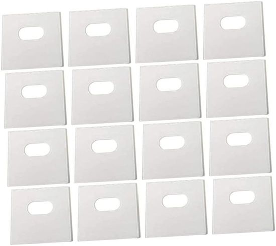 Lot De 10 Supports De Fixation Pour Stores Verticaux - Blanc - En Métal