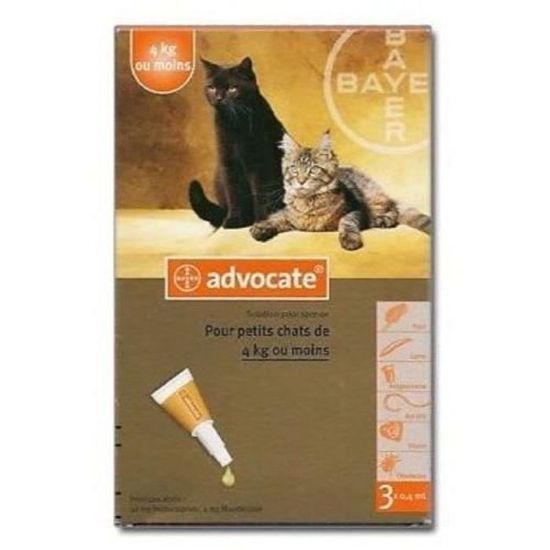 Advocate Chats Furets 4kg Ou Moins 3 Pipettes Cdiscount Animalerie