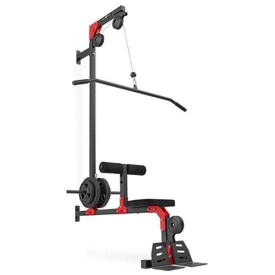 Marbo Sport Latzugstation MH-W106 2.0 – Freistehender Kabelzugturm Mit Sitz, Rückenstütze & Verstellbaren Polstern – Made In EU Marbo Sport Latzugstation MH-W106 2.0 – Freistehender Kabelzugturm Mit Sitz, Rückenstütze & Verstellbaren Polstern – Made In EU