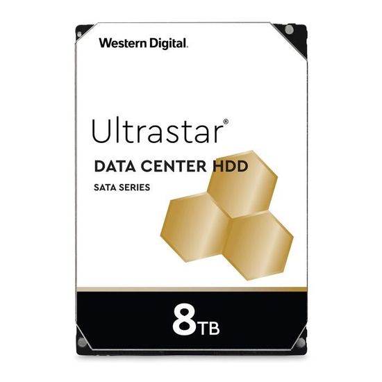 Disque Dur d'entreprise HGST Ultrastar HC320 8 to, 3,5", SATA III 6Gb - s, 7200 TR-Min, 256 Mo de Cache, OEM