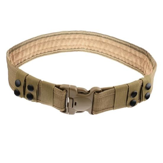 Ceinture Nylon Homme Extérieure Ajustable Style Cargo Casual - Noir