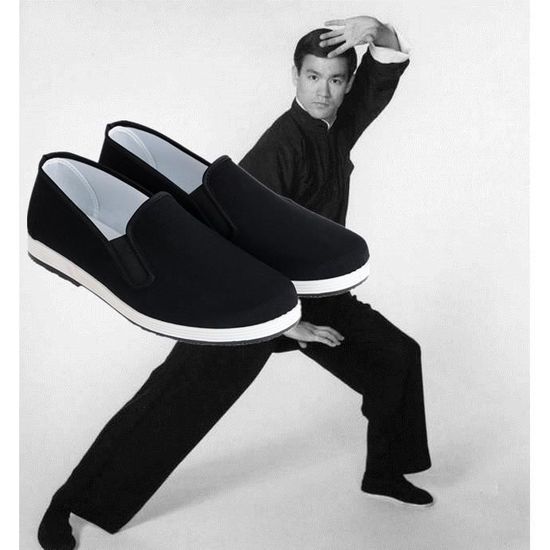 Chaussures Traditionnelles Chinoises de Beijing Kung Fu Tai Chi - AioTio -  Semelle en Caoutchouc - Unisexe Noir Noir - Cdiscount Chaussures