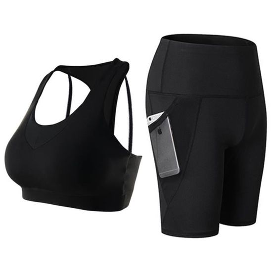 Legging Sport Femme Taille Haute - Yoga Gym Fitness Été - Confortable Et Galbant