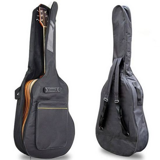 Housse De Transport Pour Guitare - Tissu Oxford 420D, Sangle Réglable, Poche Accessoires, Pour Guitare 96,5 Cm