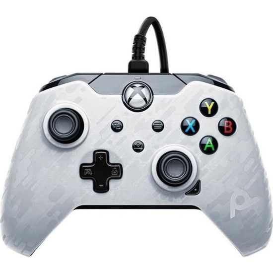 Manette Filaire - PDP Gaming - Camo Blanc - Xbox