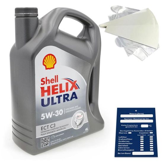 Aceite 5w30 Shell Helix Ultra Ect C3 Dpf Sn 4 Litros | Cuotas Sin Interés