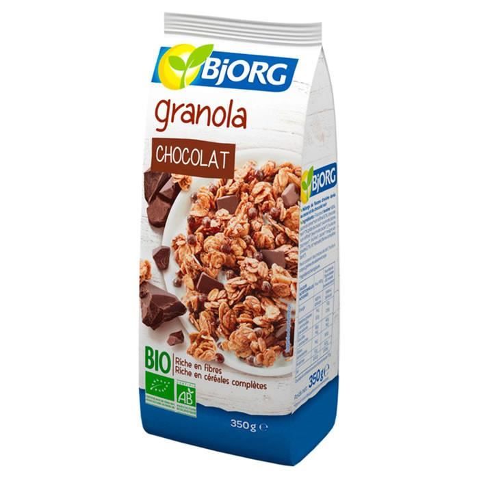 Cafe Moulu - LOT DE 2 - BJORG : Céréales granola au chocolat bio 350 g