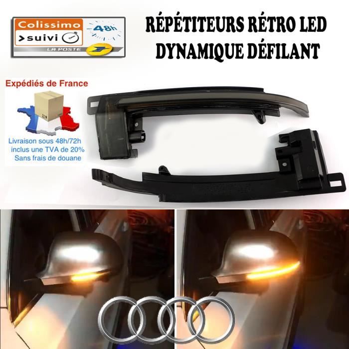 Clignotant Dynamique, Defilant pour Audi A3/4/5/6/8 Q3
