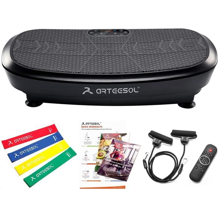PLATEFORME VIBRANTE - PLAQUE VIBRANTE arteesol 3D Plateforme Vibrante Oscillante avec Double Moteur, 180 Niveaux de Vitesse avec17