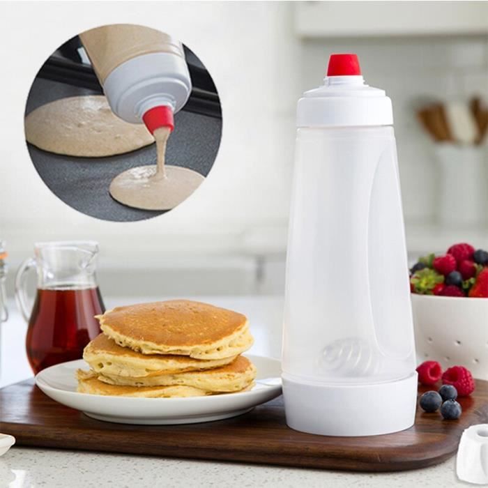 Machine à pâtes manuelle,Cupcakes crêpes distributeur biscuit gâteau Muffins cuisson gaufres pâte distributeur crème - Type WHITE