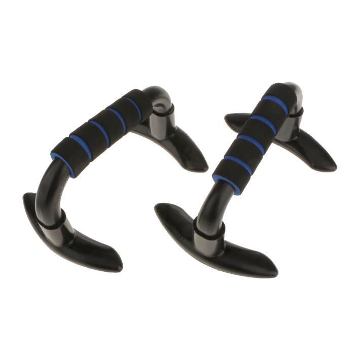 1 Paire de Barres de Poussée Supports de Pompes Poignées Poignées D'exercice de Force D'équipement de Barre Bleu