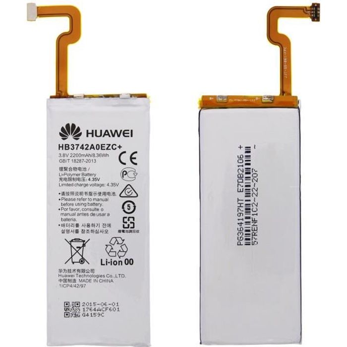 Batterie Originale Huawei HB3742A0EZC+ 2200mAh Huawei P8 Lite - Blanc
